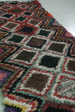 Runner Boucherouite rug 3 x 7.3 Feet