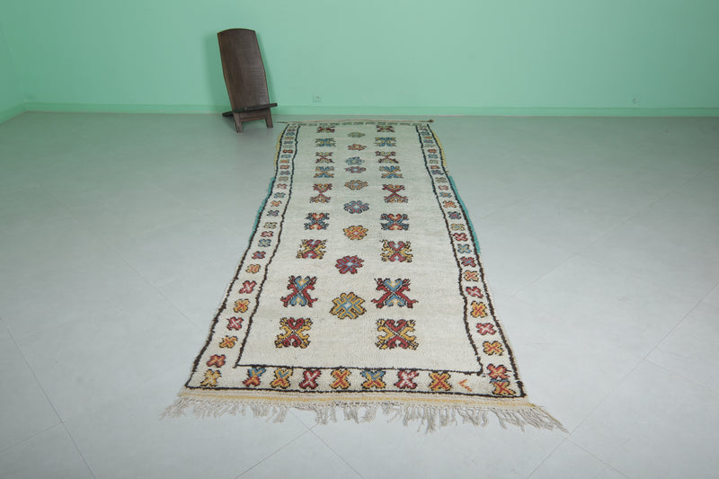 Moroccan Runner Berber Rug 4.1 x 12.3 ft - Handwoven Elegance