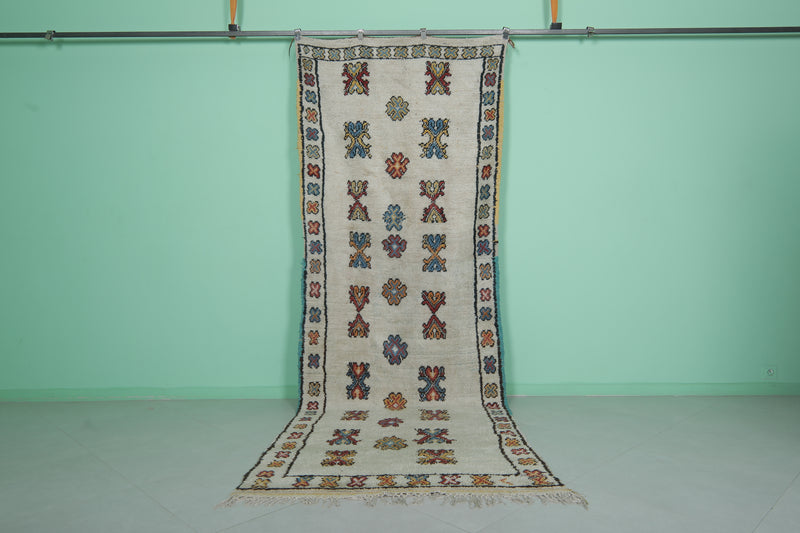 Moroccan Runner Berber Rug 4.1 x 12.3 ft - Handwoven Elegance