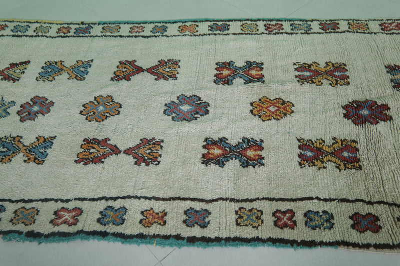 Moroccan Runner Berber Rug 4.1 x 12.3 ft - Handwoven Elegance