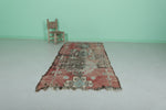 Antique Moroccan rug runner 3.4 X 8.3 Feet