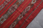 Handwoven Moroccan kilim rug 5.7 ft x 11.7 ft