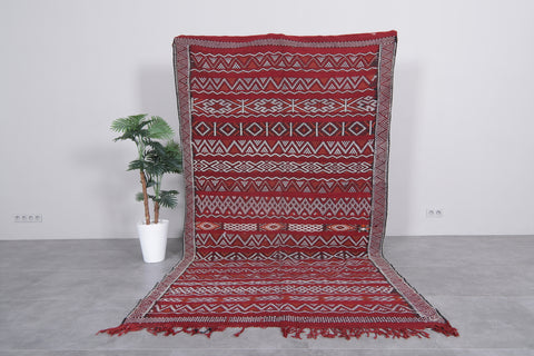 Hand Woven berber rug 5.4ft x 9.9ft