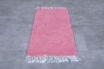 Pink Moroccan rug 2 X 4.1 Feet