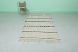 Moroccan handira 3.7 x 6.8 ft , Handmade berber rug