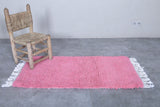 Pink Moroccan rug 2 X 4.1 Feet