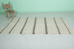 Moroccan handira 3.7 x 6.8 ft , Handmade berber rug