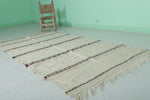 Moroccan handira 3.7 x 6.8 ft , Handmade berber rug