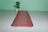 Vintage moroccan handwoven kilim 3.6 FT X 11.5 FT