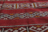 Bohemian kilim rug 5.5 FT X 10.6 FT