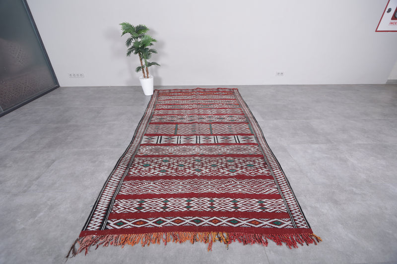 Long Berber Rug - 5.3 FT X 9.9 FT | Handwoven Moroccan Kilim