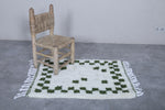 Moroccan Beni ourain rug 2.2 X 3.2 Feet