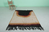 Moroccan Rug 4.1x5.1 FT - Artistic Handwoven Design