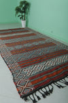 Handwoven kilim rug 5.6 FT x 10.9 FT