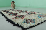 Vintage handmade moroccan rug 2.7 X 6.4 Feet