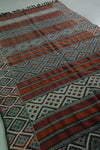 Handwoven kilim rug 5.6 FT x 10.9 FT