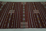 Vintage handwoven kilim rug 4.4 ft x 8.1 ft