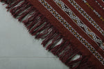 Vintage handwoven kilim rug 4.4 ft x 8.1 ft