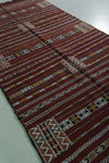 Vintage handwoven kilim rug 4.4 ft x 8.1 ft