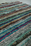 Moroccan Boucherouite rug 4.9 X 6 Feet