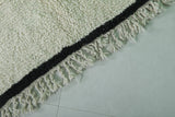 Berber Beni Ourain Rug 5.3 x 7.5 ft Simple White