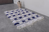 Berber wedding blue blanket 3.5 FT X 5.2 FT