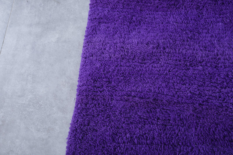 Purple Moroccan Rug - 8.1 x 10 Feet | Luxurious Handmade Rug