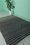 Handwoven Moroccan rug kilim 4.7 FT X 7.3 FT