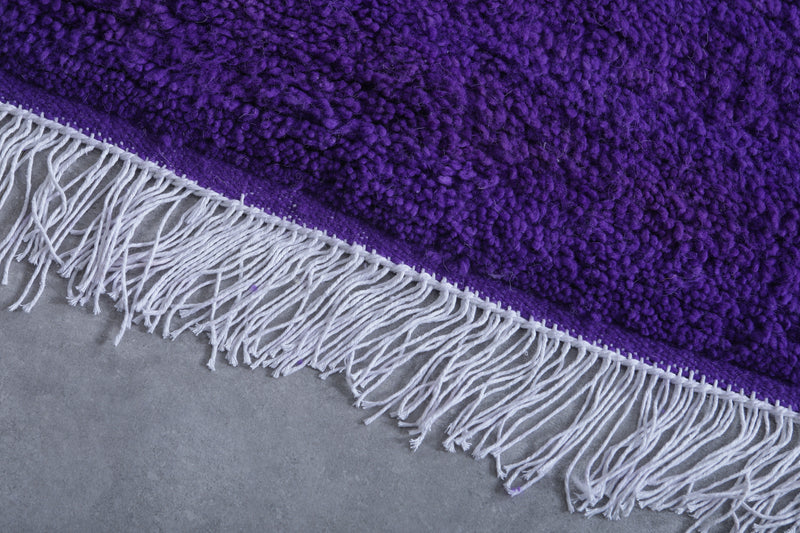 Purple Moroccan Rug - 8.1 x 10 Feet | Luxurious Handmade Rug