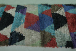 Hand knotted Boucherouite rug 3 X 7.2 Feet