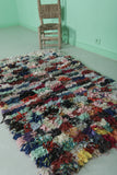 Fabulous Boucherouite rug 3 X 5.4 Feet