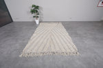 Handmade berber rug 5.2 X 8.2 Feet - beige rug