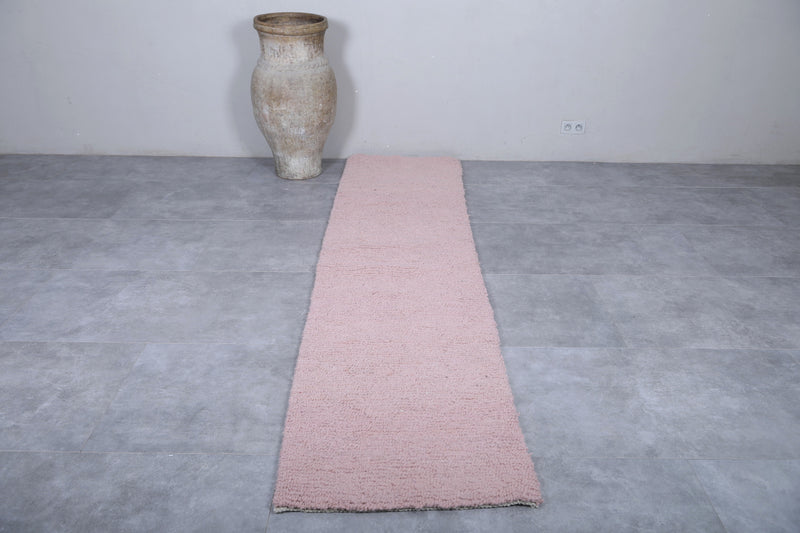 Moroccan Rug - 2.3x10 FT | Handwoven Pink Runner