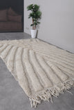 Handmade berber rug 5.2 X 8.2 Feet - beige rug