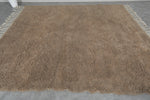 Beni Ourain Moroccan Rug - 8.4 x 9.1 ft | Handwoven Neutral Elegance