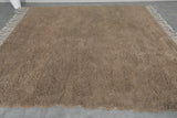 Beni Ourain Moroccan Rug - 8.4 x 9.1 ft | Handwoven Neutral Elegance