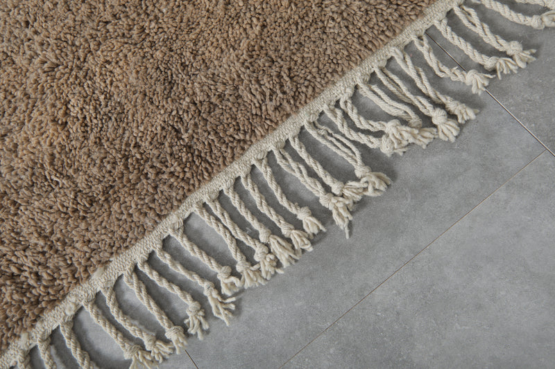 Beni Ourain Moroccan Rug - 8.4 x 9.1 ft | Handwoven Neutral Elegance