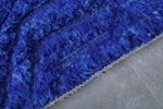 Blue Moroccan rug 1.8 X 2.4 Feet