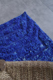 Blue Moroccan rug 1.8 X 2.4 Feet