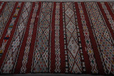 Vintage Berber kilim 5.1ft x 9ft