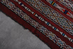 Vintage Berber kilim 5.1ft x 9ft