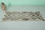 handmade berber rug 2.1 X 5.8 Feet