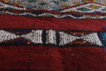 Vintage Berber kilim 5.1ft x 9ft