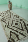 handmade berber rug 2.1 X 5.8 Feet