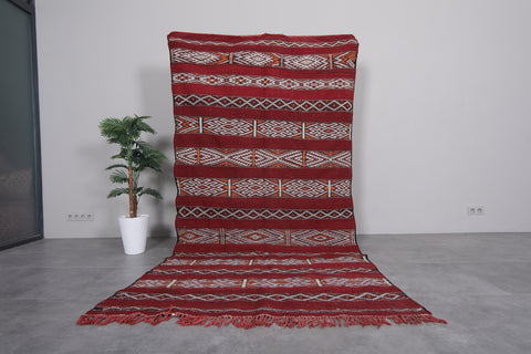 Bohemian Moroccan kilim 5 X 10 Feet