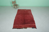 Moroccan rug red 3.5 FT X 5.7 FT