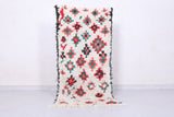 Moroccan rug 2.3 X 5.1 Feet - Boucherouite Rugs