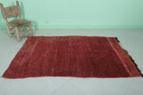 Moroccan rug red 3.5 FT X 5.7 FT