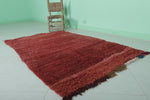 Moroccan rug red 3.5 FT X 5.7 FT