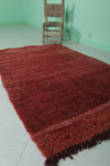 Moroccan rug red 3.5 FT X 5.7 FT